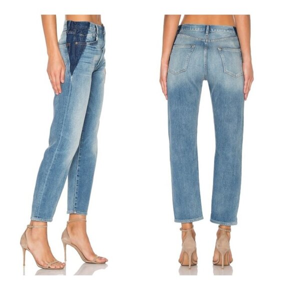 FRAME Le Original Gusset Slim Straight Leg Jeans in Elton Wash - Picture 2 of 11